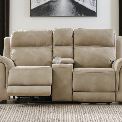 Next-Gen Durapella - Reclining Power Loveseat With Console