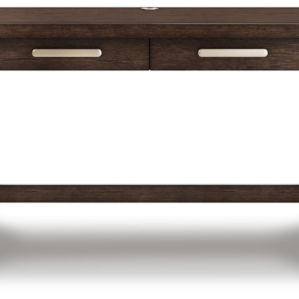 Breckington - Home Office Desk - Dark Brown