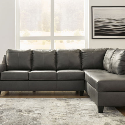 Valderno - 2-Piece Sectional With Raf Corner Chaise - Fog