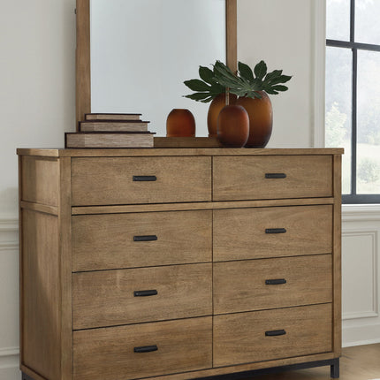 Tomtyn - Dresser And Mirror - Light Brown