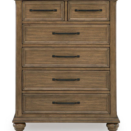 Karallin - Seven Drawer Chest - Medium Brown