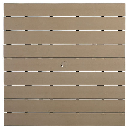 Fairen Trail - Square Counter TBL w/Umb OPT - Black / Driftwood