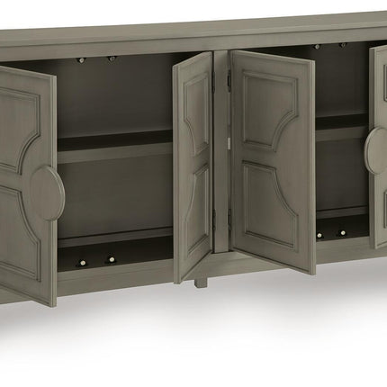 Darlock - Accent Cabinet - Warm Gray