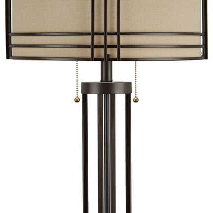 Hanswell - Metal Table Lamp  - Dark Brown