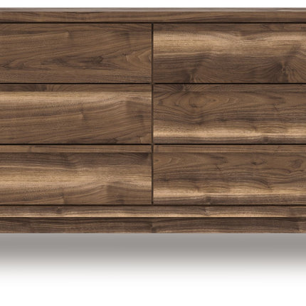 Chirason - Six Drawer Dresser - Brown