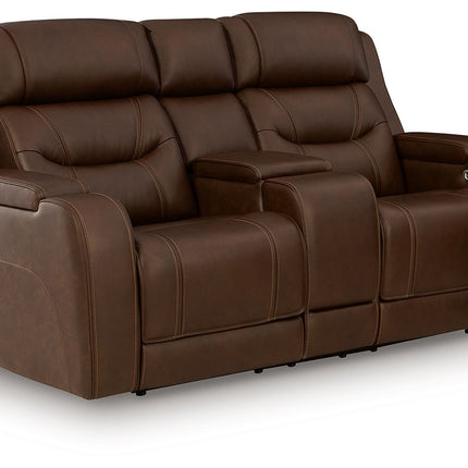 Knightington - Power Reclining Loveseat With Audio Seating