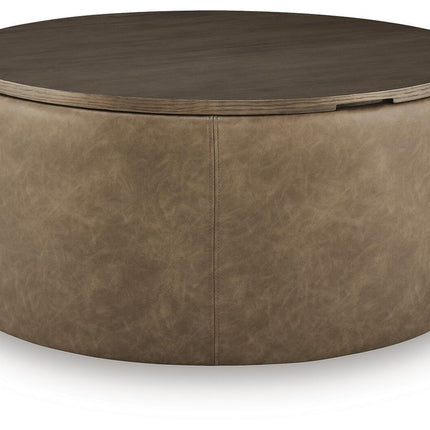 Bethanstone - Storage Ottoman - Warm Brown