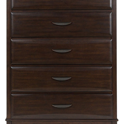 Vanmore - Five Drawer Chest - Dark Brown