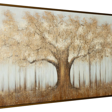 Dalewick - Wall Art - Brown / Gray / Gold Finish