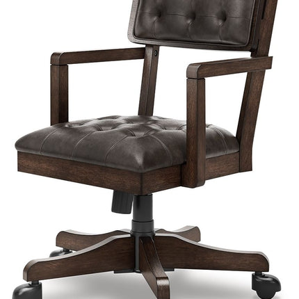 Breckington - Home Office Desk Chair - Dark Brown