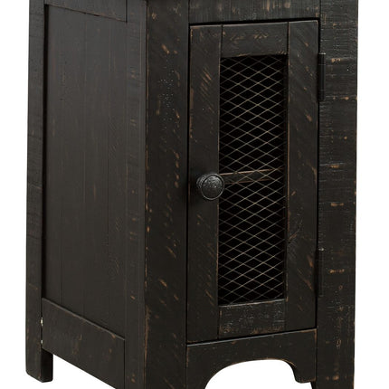 Valebeck - Chair Side End Table - Black / Brown