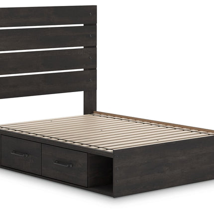 Hollivern - Panel Bed With Storage