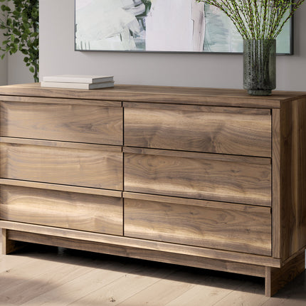 Chirason - Six Drawer Dresser - Brown