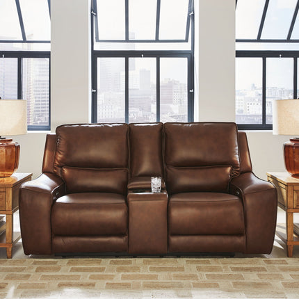 DeepWakes - Power Reclining Loveseat / Console / Adjustable Headrest