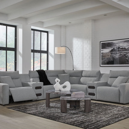 Modmax II - Reclining Sectional - Salt And Pepper
