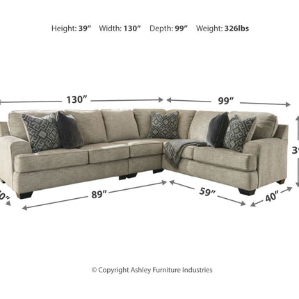 Bovarian - 4 Piece Sectional Set