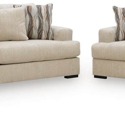 Lofwood - 2 Pc. - Sofa And Loveseat - Oatmeal