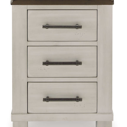 Darborn - Chair Side End Table - Gray / Brown