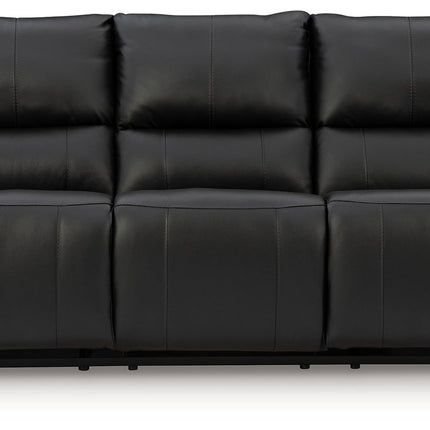 Glossmore - Reclining Sofa - Black