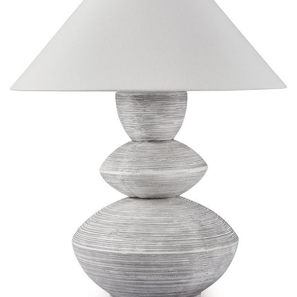 Brickdon - Poly Table Lamp - Distressed White