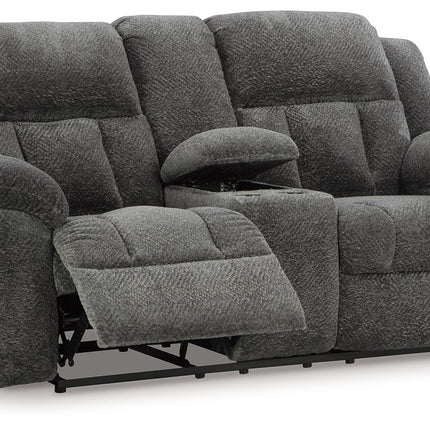 Frohn - Dbl Reclining Loveseat With Console