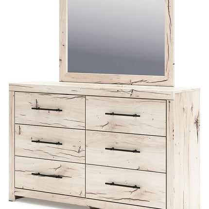 Lawroy - Dresser And Mirror - Light Natural