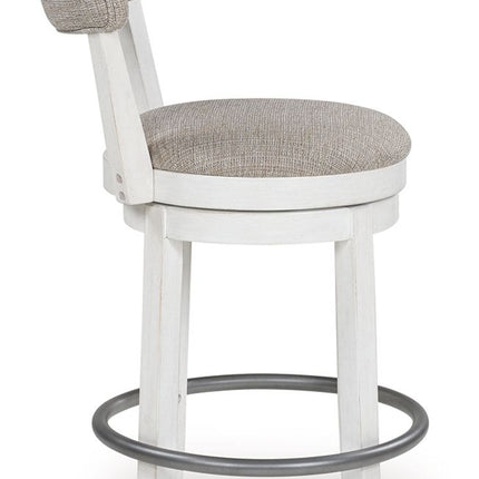 Robbinsdale - Upholstered Swivel Barstool (Set of 2) - Antique White