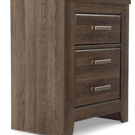 Juararo - Two Drawer Night Stand - Dark Brown