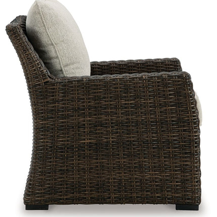 Brook Ranch - Lounge Chair With Cushion - Brown