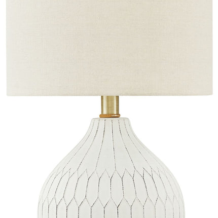 Wardmont - Ceramic Table Lamp  - White