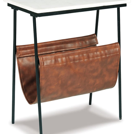 Etanbury - Accent Table - Brown / Black / White