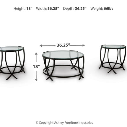 Tarrin - Occasional Table Set (Set of 3) - Black