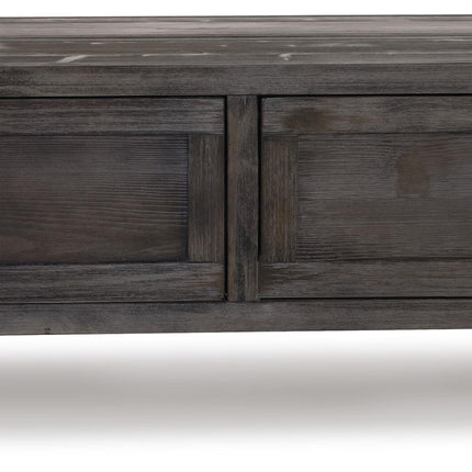 Todoe - Lift Top Cocktail Table - Dark Gray