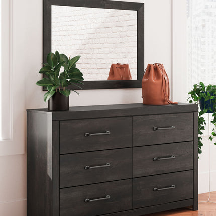 Hollivern - Dresser And Mirror - Dark Gray