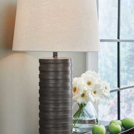 Neilett - Poly Table Lamp (Set of 2) - Antique Brown