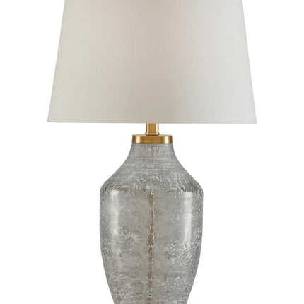 Abbriel - Glass Table Lamp - Antique Green