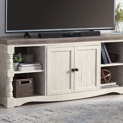 Havalance - 4 Pc. - Entertainment Center - 67" TV Stand - Brown / Beige