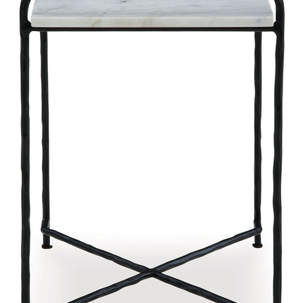 Ashber - Accent Table - White / Black