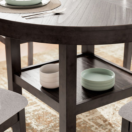 Langwest - Dining Room Table Set (Set of 5) - Brown