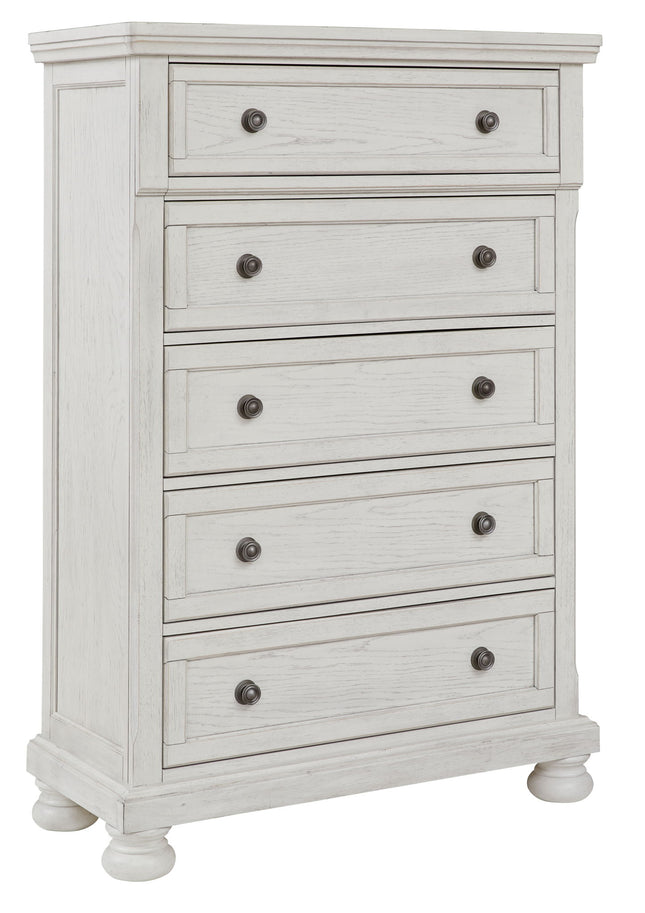 Robbinsdale - Five Drawer Chest - Antique White