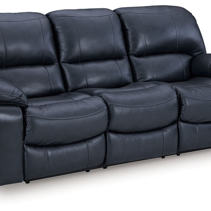 Leesworth - 3 Pc. - Power Reclining Sofa, Power Reclining Loveseat, Power Rocker Recliner - Ocean