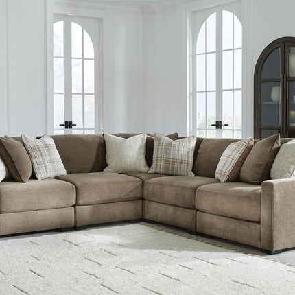 Camellia-Court - 5-Piece Sectional - Coffee