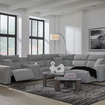 Modmax II - Reclining Sectional - Salt And Pepper