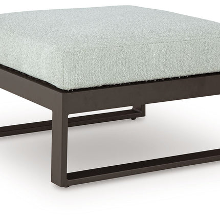 Beachloft - Ottoman With Cushion - Black / Gray