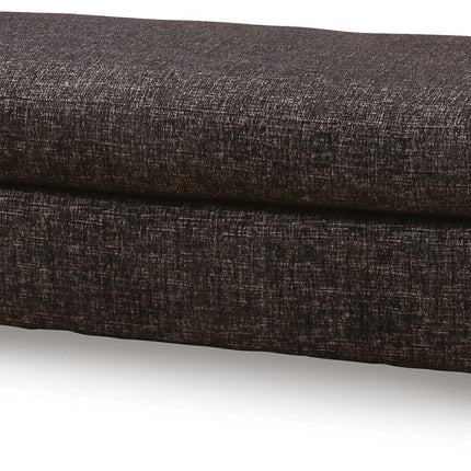 Lentiz - Oversized Accent Ottoman - Onyx