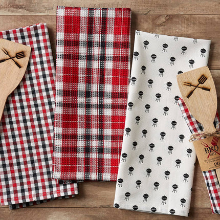 BBQ Dishtowel & Spatula Gift Set Mixed Pack