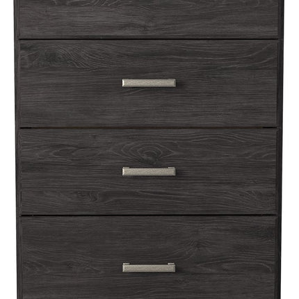 Belachime - Four Drawer Chest - Charcoal