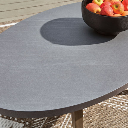 Harmony Headlands - Oval Cocktail Table - Natural / Gray