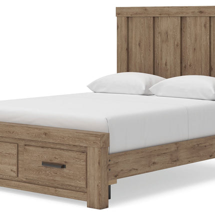 Oliandon - Panel Storage Bed