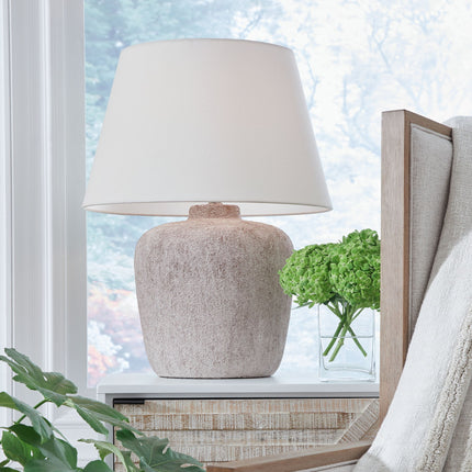 Danry - Metal Table Lamp - Distressed Cream